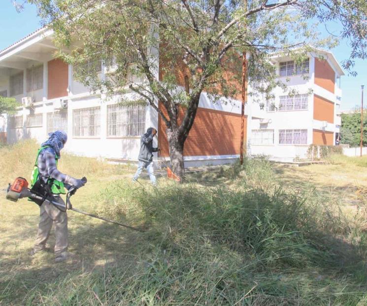 Siguen trabajos de limpieza en escuelas