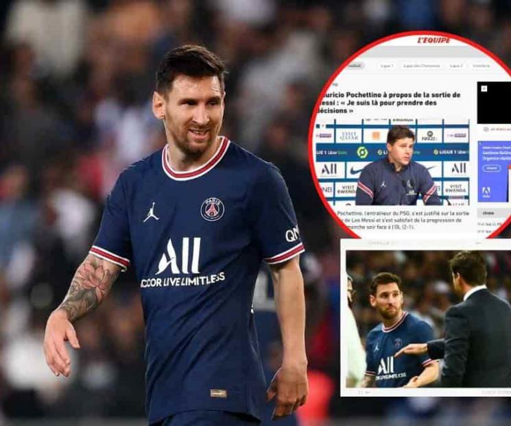 Critican en Francia actuación de Messi ante Lyon