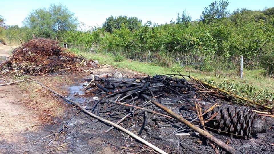 Acaba incendio con choza Acaba incendio con choza