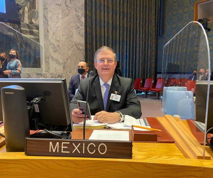Llama Ebrard a no evadir tema de cambio climático en la ONU