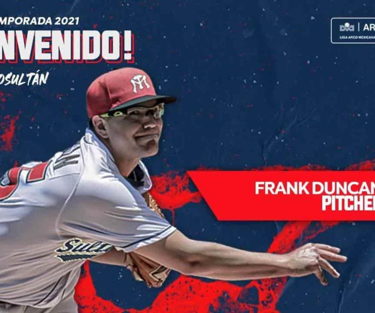 Se refuerzan los Sultanes con lanzador Frank Duncan