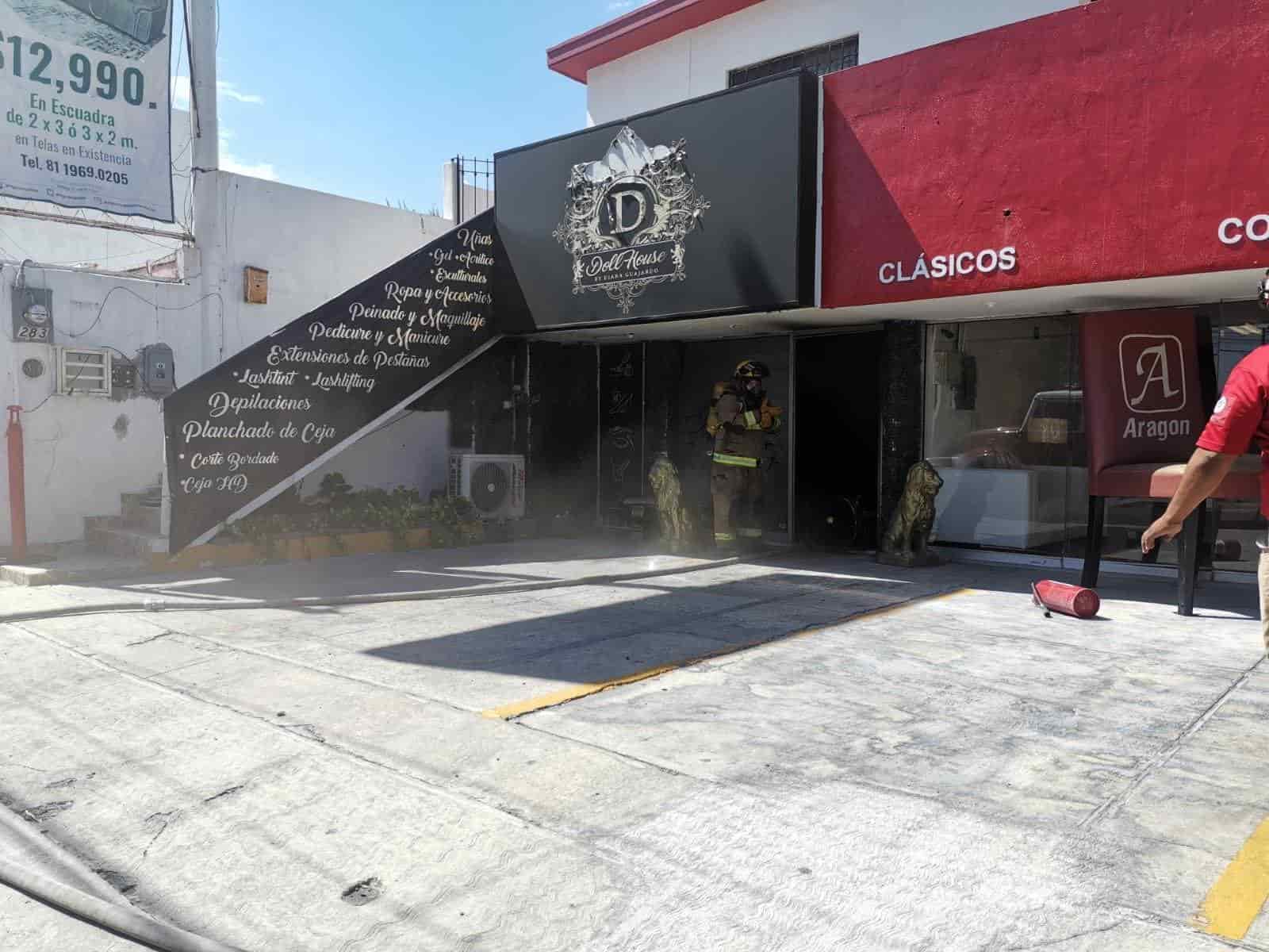 Reportaron el incendio de un salón de belleza