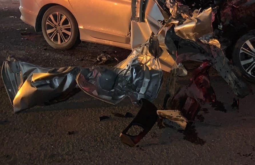 Cinco personas lesionadas fue el saldo que dejó un choque múltiple