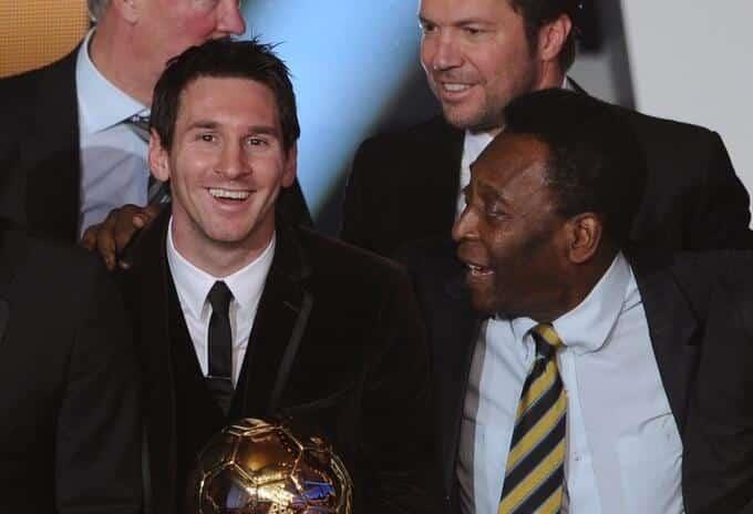 Felicita Pelé a Messi por ser el máximo goleador