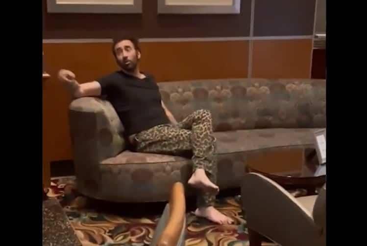 Confunden a Nicolas Cage con un homeless en las Vegas