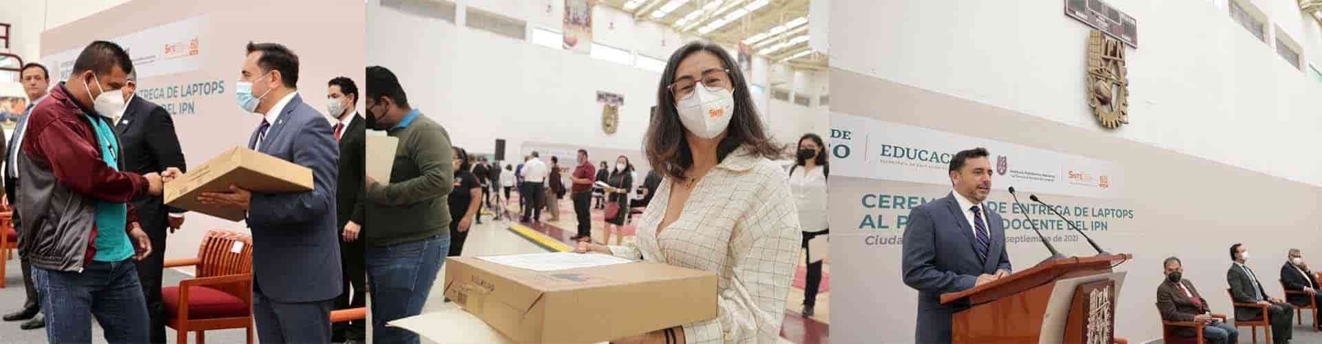 Entrega laptops a docentes para fortalecer labor académica