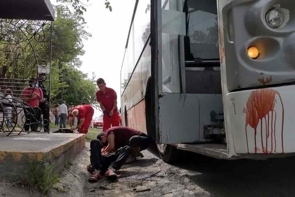 El pasajero de la ruta Línea Amarillos que fue lesionado por el chofer de la unidad colectiva, se encuentra en estado crítico