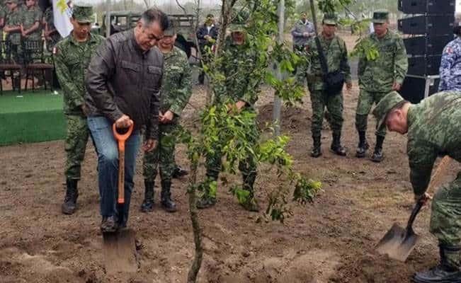 Se plantaron árboles como para siete parques Fundidora