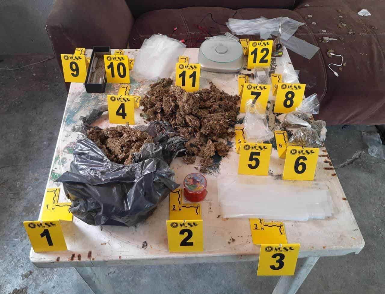 Catearon un domicilio donde hallaron droga, sin lograron aprehender a nadie