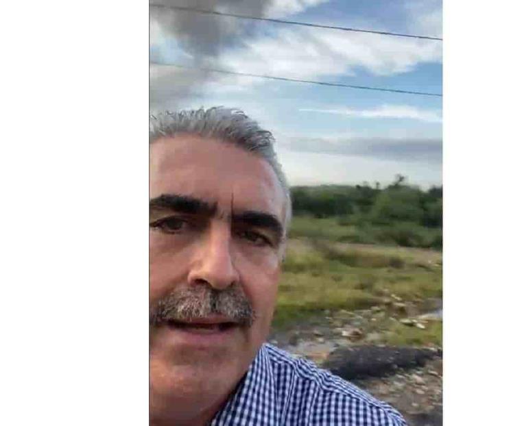 César Garza: incendio en sector la Rioja por fuga de ducto