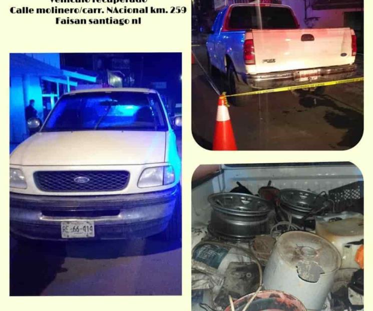 Recuperan vehículo robado en Santiago