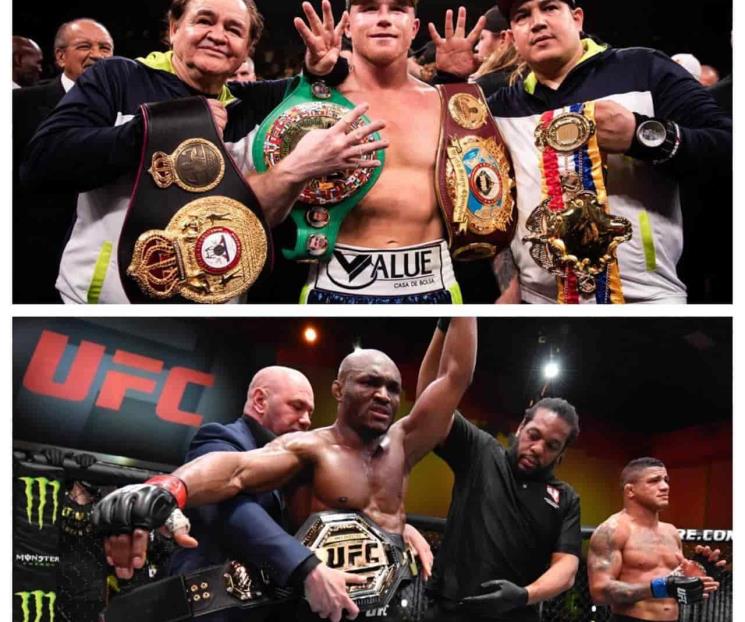 Quiere Usman, de UFC, pelear con Canelo Quiere Usman, de UFC, pelear con Canelo