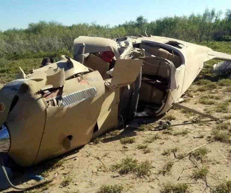 Cae avioneta en Salinas; sobreviven