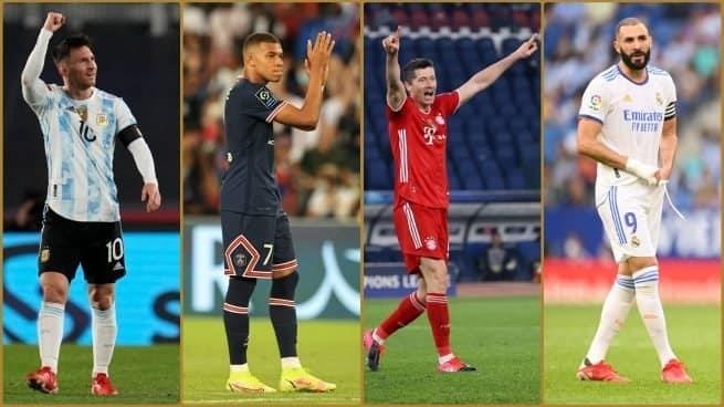 Benzema, Mbappé, Messi y Ronaldo por Balón de Oro