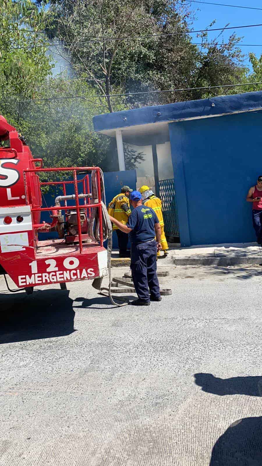 Una intensa movilización de los puestos de socorro se registró en el municipio de Cadereyta, al reportarse el incendio