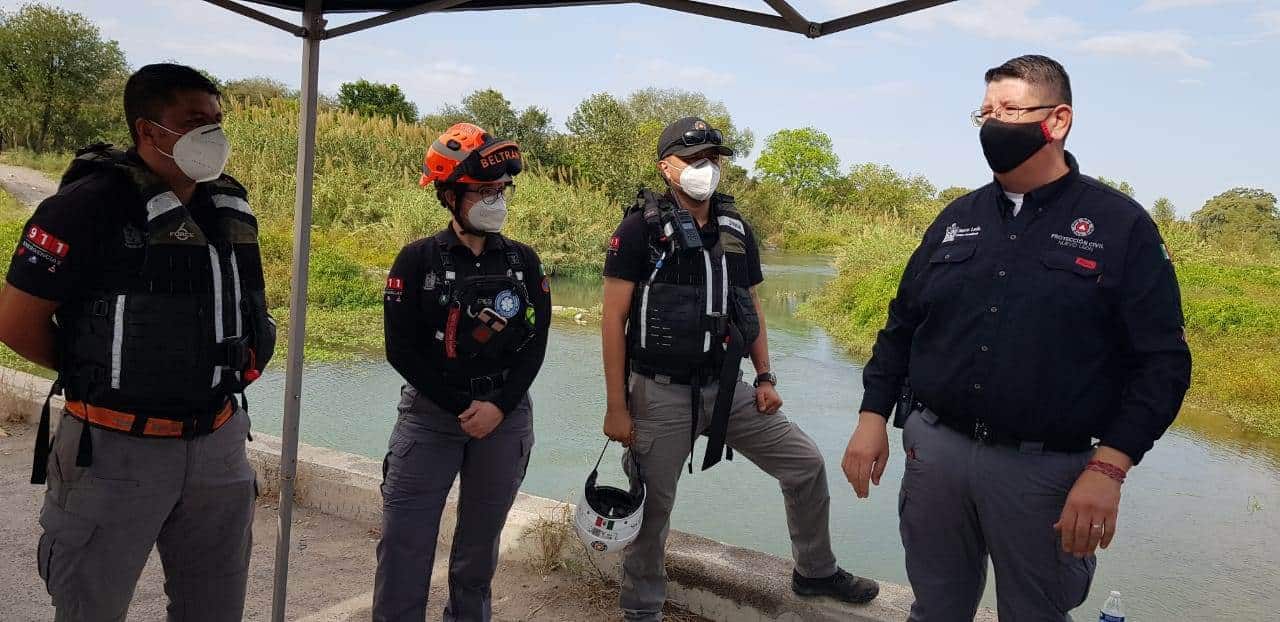 El cuerpo del menor que cayó al cauce del Río San Juan,  en Cadereyta Jiménez, fue localizado por las autoridades