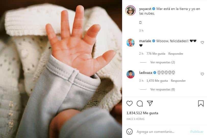 Yuya comparte la primera foto de su hijo Mar Yuya comparte la primera foto de su hijo Mar