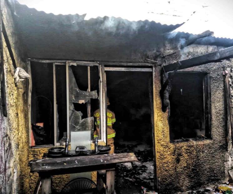 Incendia casa de su hermana