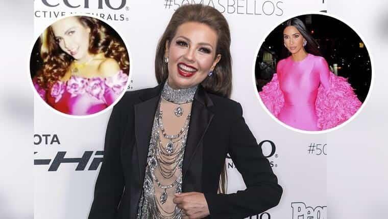 ¿Kim Kardashian le copió a Thalía?
