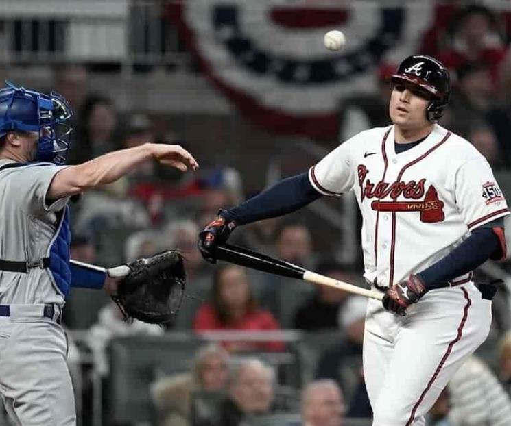 Saca Bravos ventaja sobre Dodgers Saca Bravos ventaja sobre Dodgers