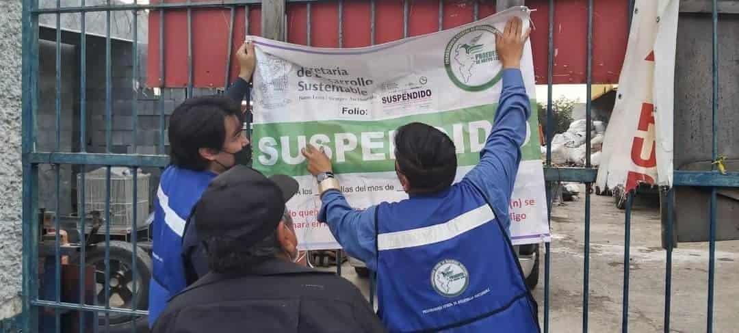 Suspenden chatarreras por contaminantes
