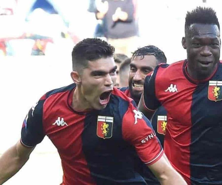 Debuta Johan Vázquez con Genoa y lo hace con gol