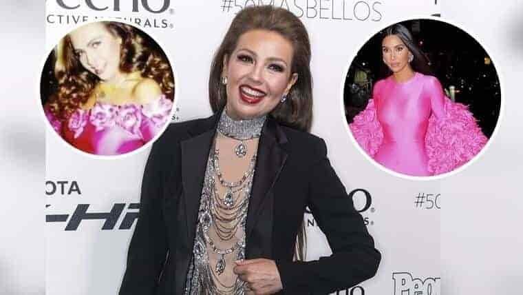 ¿Kim Kardashian le copió a Thalía?