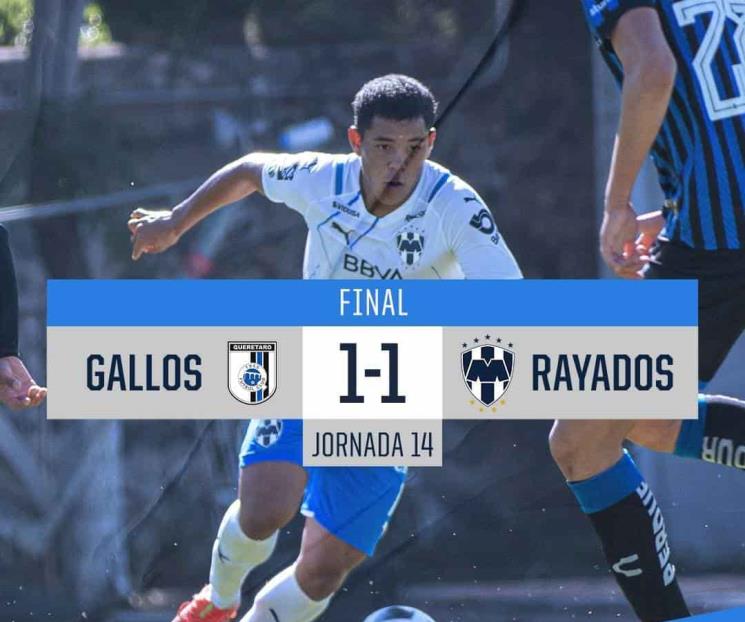 Siguen sin levantar los Rayados Sub-20 del Guille Franco