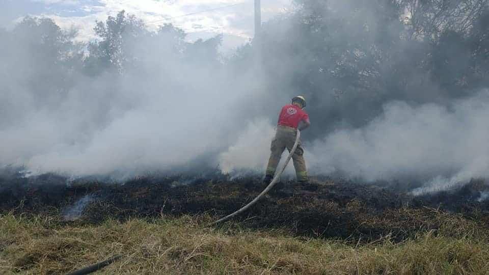 Se incendia predio en Montemorelos