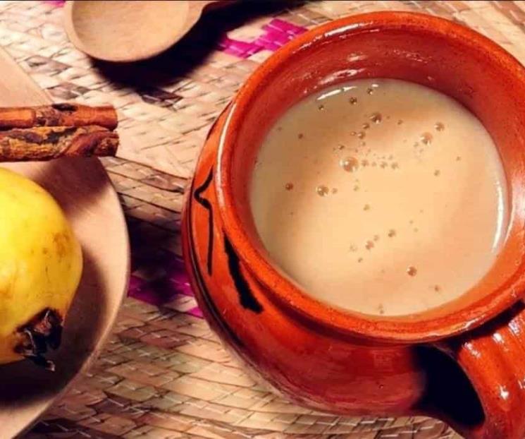 Atole de cempasúchil y guayaba
