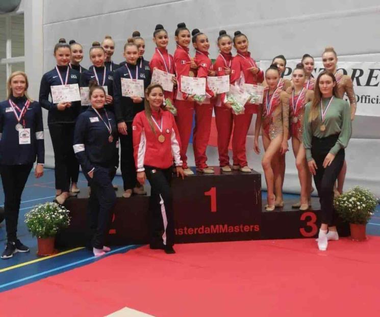 Ganan mexicana en Gimnasia Rítmica Oro en Holanda Ganan mexicana en Gimnasia Rítmica Oro en Holanda
