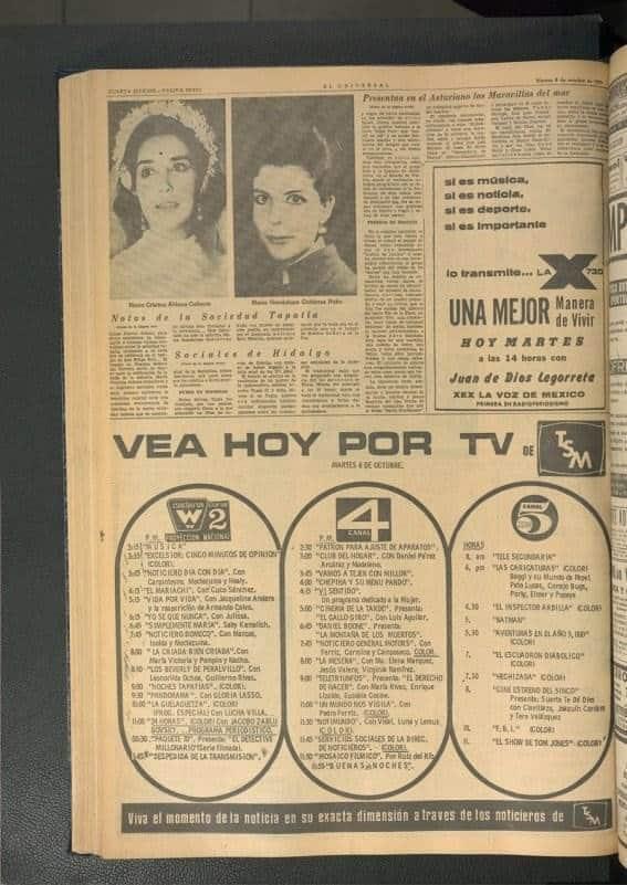 Cuando la programación de la tele se publicaba en periódicos