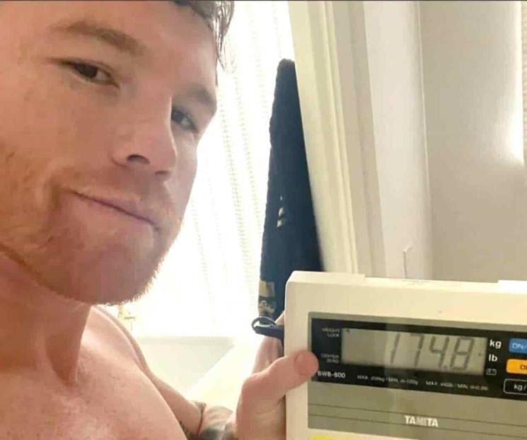 Canelo, cerca de las 168 libras