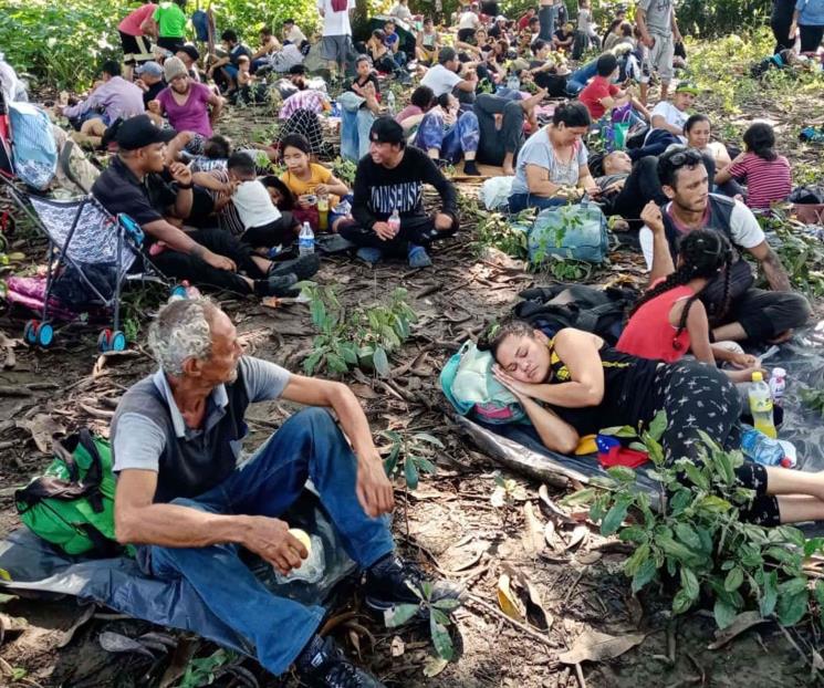 Avanza caravana migrante hasta Huixtla Avanza caravana migrante hasta Huixtla
