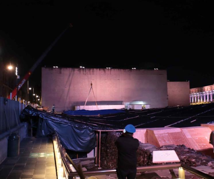 Retiran techumbre de Templo Mayor