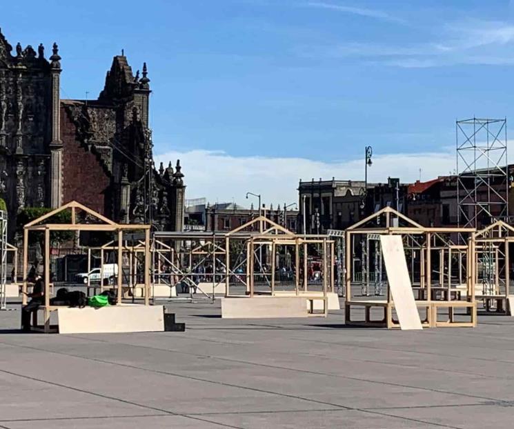 Montan Gran Ofrenda del Día de Muertos en el Zócalo
