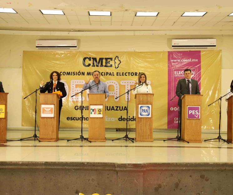 Tienen debate candidatos a la alcaldía de Zuazua
