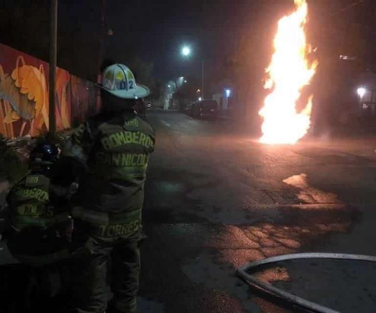 Alarma incendio por fuga de gas