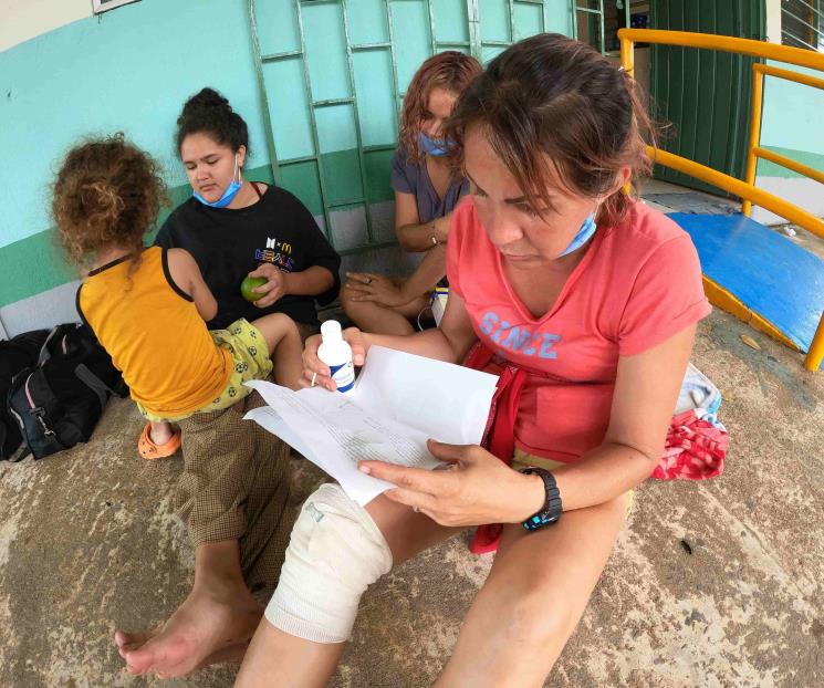 Enferman a niños migrantes