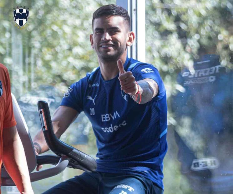 Recupera Rayados a Vegas; Medina y Moreno en duda