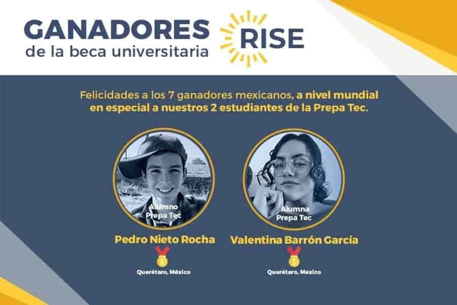 7 mexicanos (2 de PrepaTec) ganan beca global de por vida