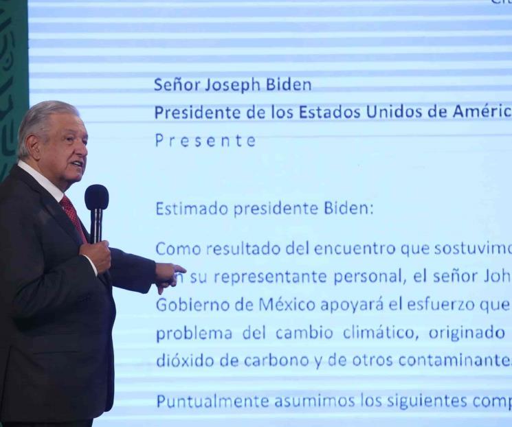 AMLO revela carta que envió a Biden