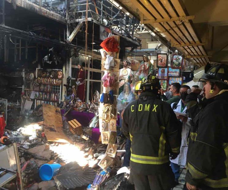 Controlan incendio en Mercado de Sonora Controlan incendio en Mercado de Sonora