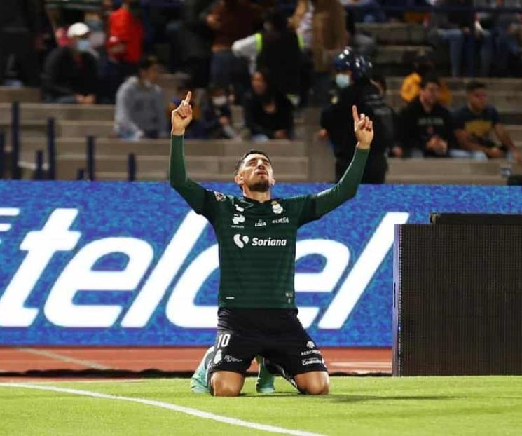 Santos baja a Rayados y presiona a Tigres