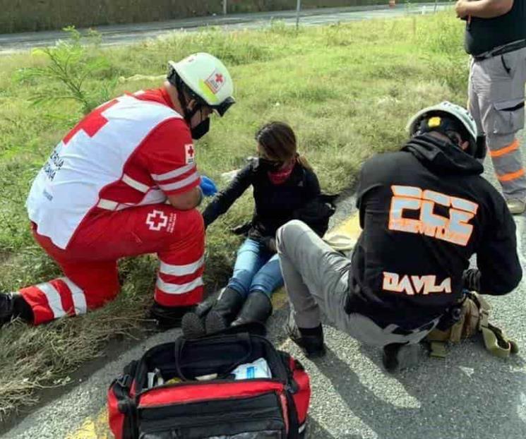 Derrapa su moto en la Carretera Nacional