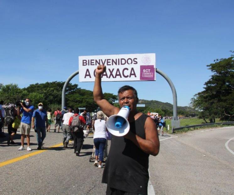 Rechazan comunidades de Oaxaca ingreso de caravana migrante