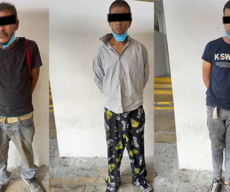 Aprehenden a 3 hombres por robo en domicilio