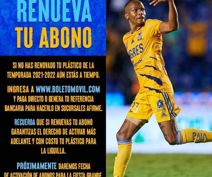 Inicia renovación de abonos en Tigres Inicia renovación de abonos en Tigres