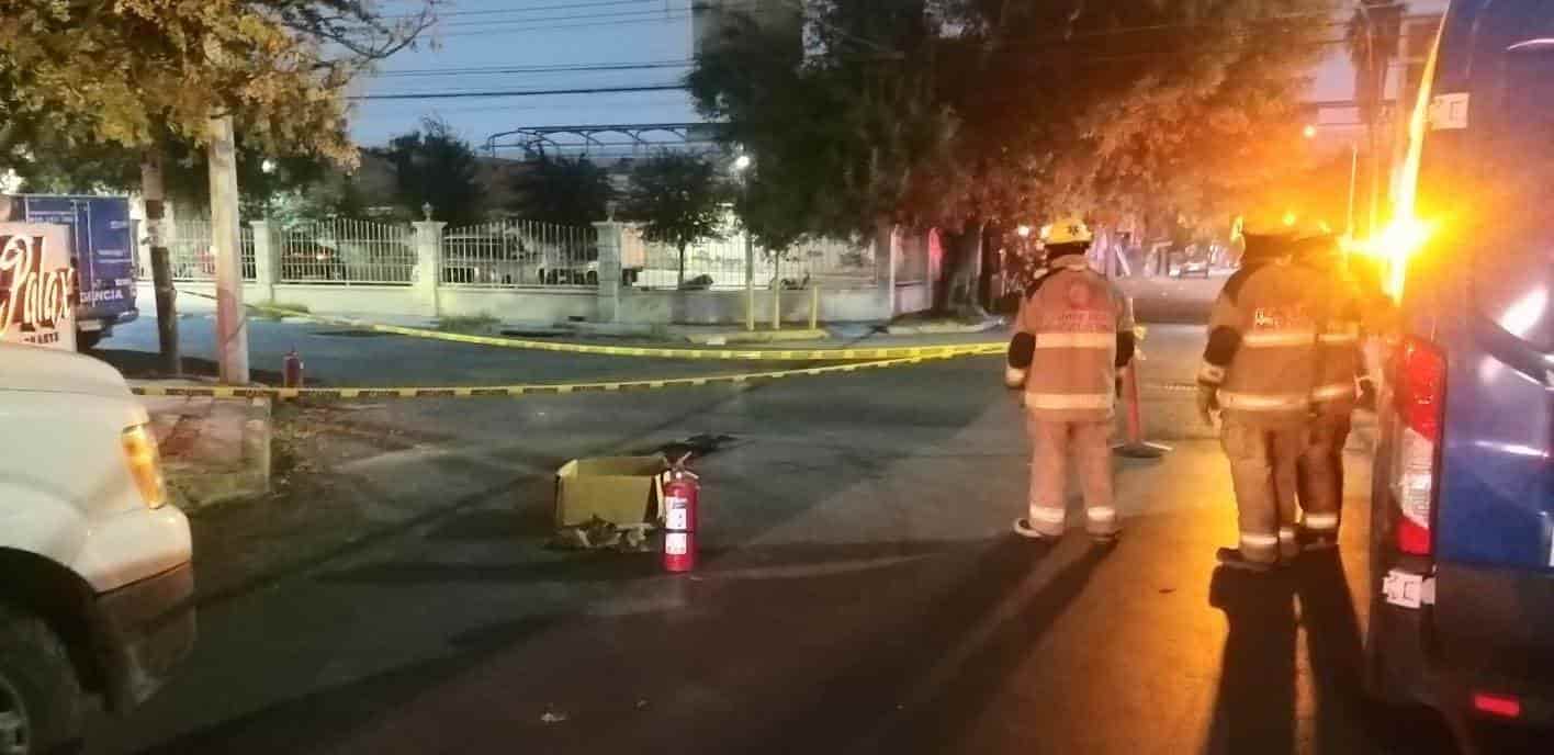 Reportaron una fuga de gas natural en una grieta del pavimento