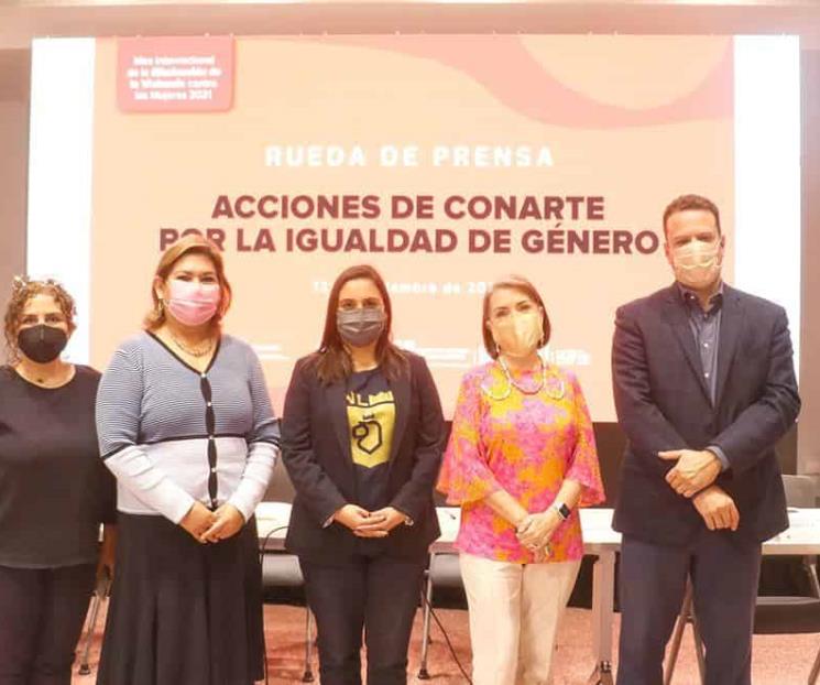 Anuncian acciones a favor de la igualdad de género
